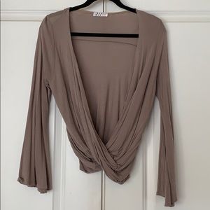 Drape Front Crop Top
